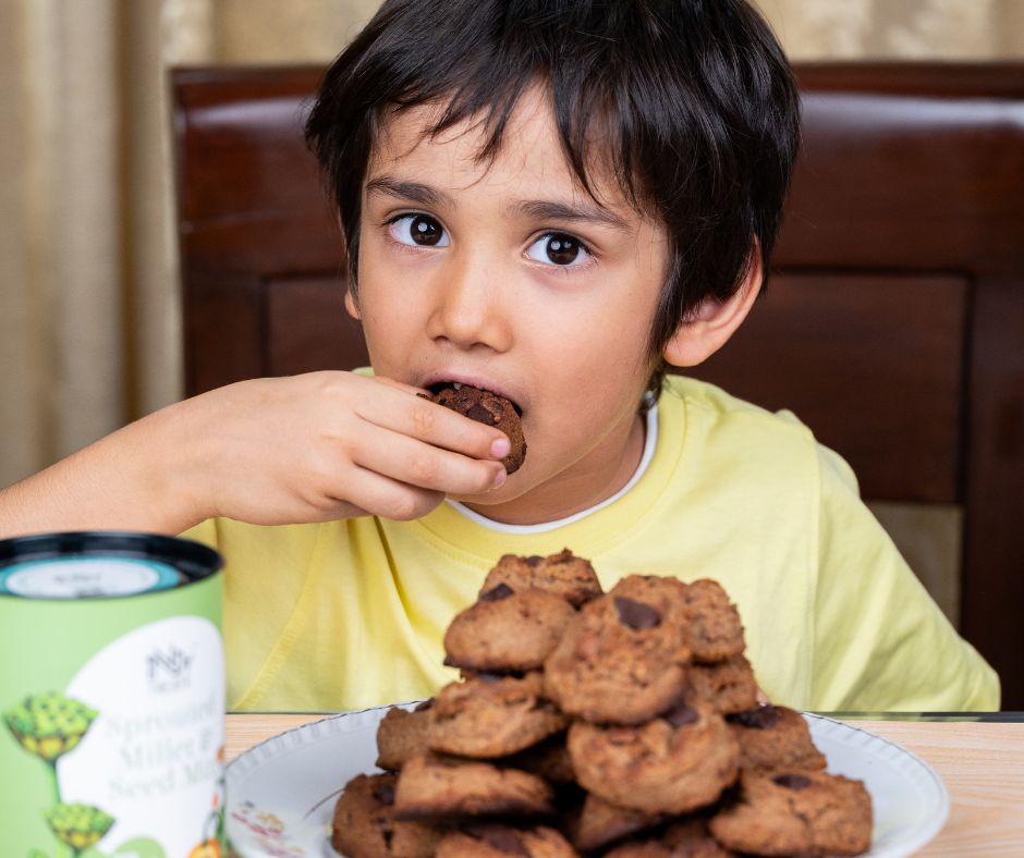 Millet Choco Chunk Cookies: A Better Cookie for Kids (and the Adult Sneaking One Too)